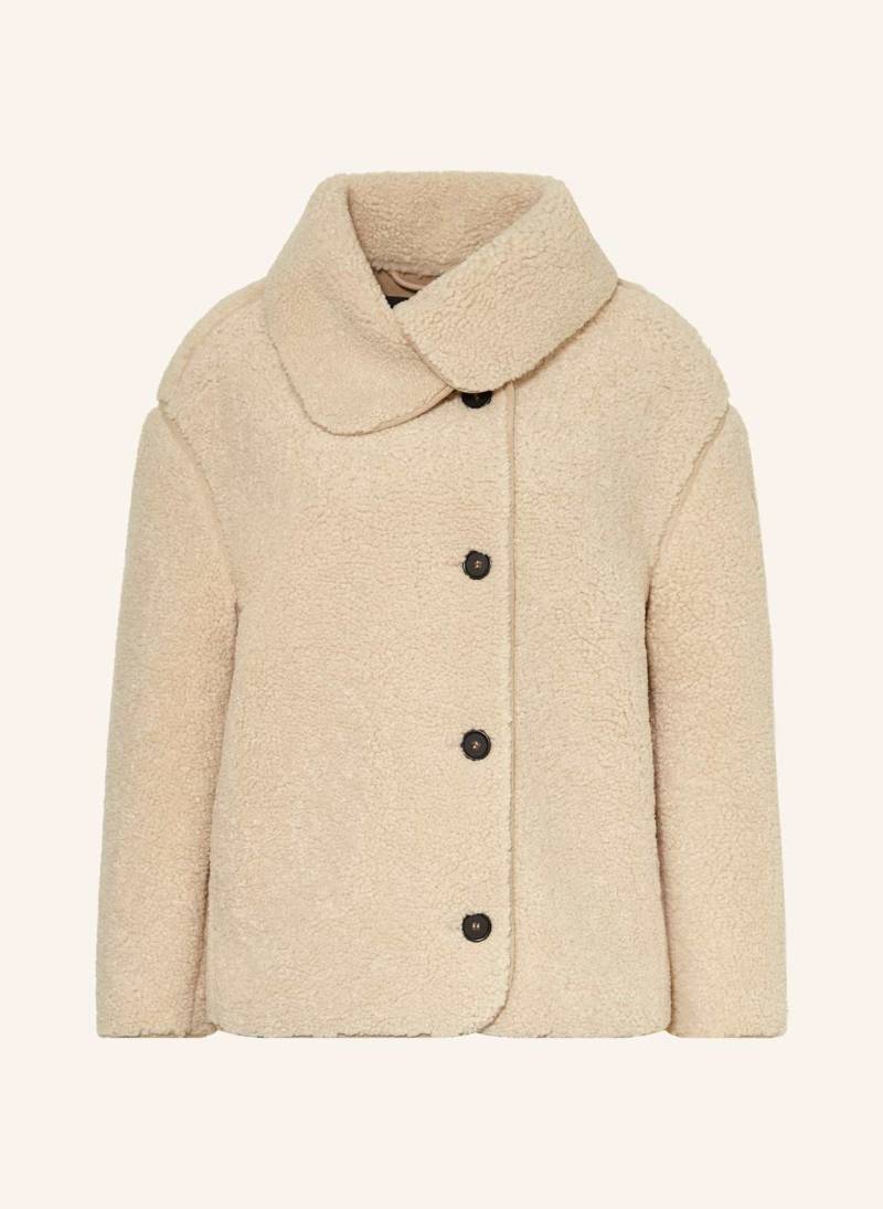 Opus Teddyfell-Jacke Hafine Mit 3/4-Arm beige von Opus