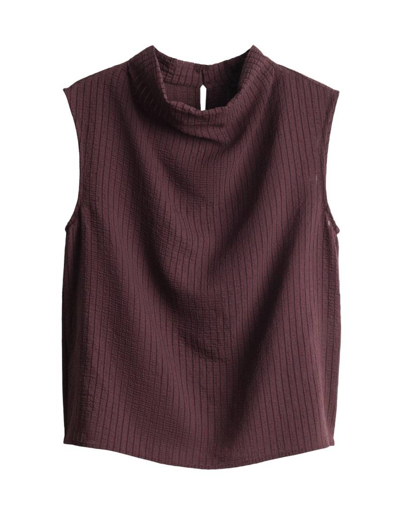 Opus - Top mit semitransparenter Streifenoptik - Fagic rot - Gr. - 34 von Opus