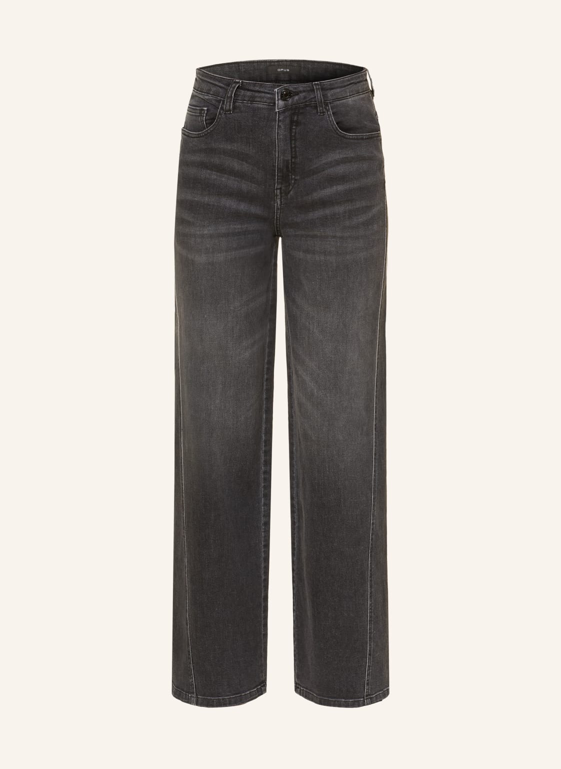 Opus Wide Leg Jeans Miva grau von Opus