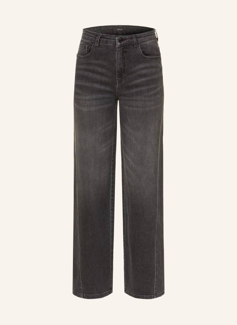Opus Wide Leg Jeans Miva grau von Opus
