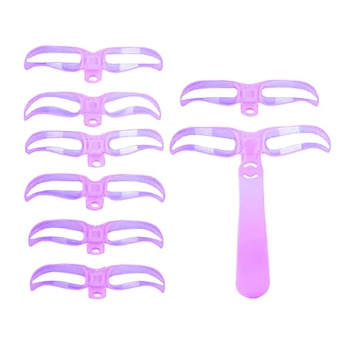 Augenbrauen Schablonen Set | Wiederverwendbares Set Mit 8 Formen,Wiederverwendbare Waschbare Vorlage Für Frauen Und Mädchen Bei Abendterminen von Opvonxeh
