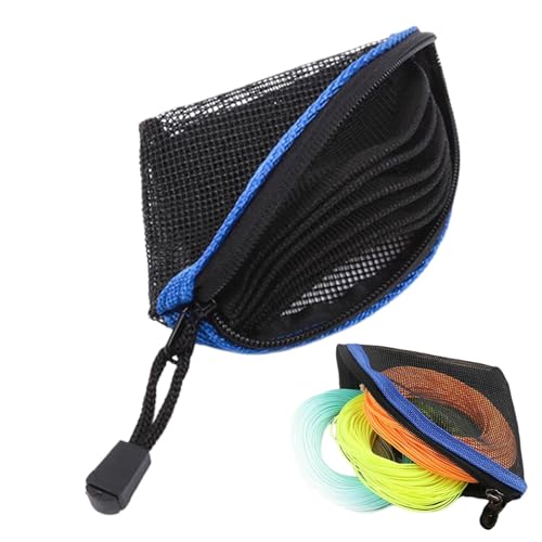 Mesh Tackle Storage Pocket, Fishing Leader Organizer, Fishing Wire Management Wallet, 5.91 Inches, Quick-Drying Fly Lead Pocket, Accessories for Outdoor Use von Opvonxeh