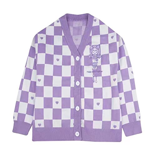Damen Japan Süße Strickjacke Kawaii JK Uniform, Cosplay, Violett, Klein von OrFilam