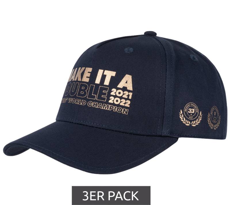 3er Pack Cap Oracle Red Bull Racing x Verstappen FW 2022 Champions Meisterschafts-Cap Mütze701225760-001 Navy von Oracle Red Bull Racing