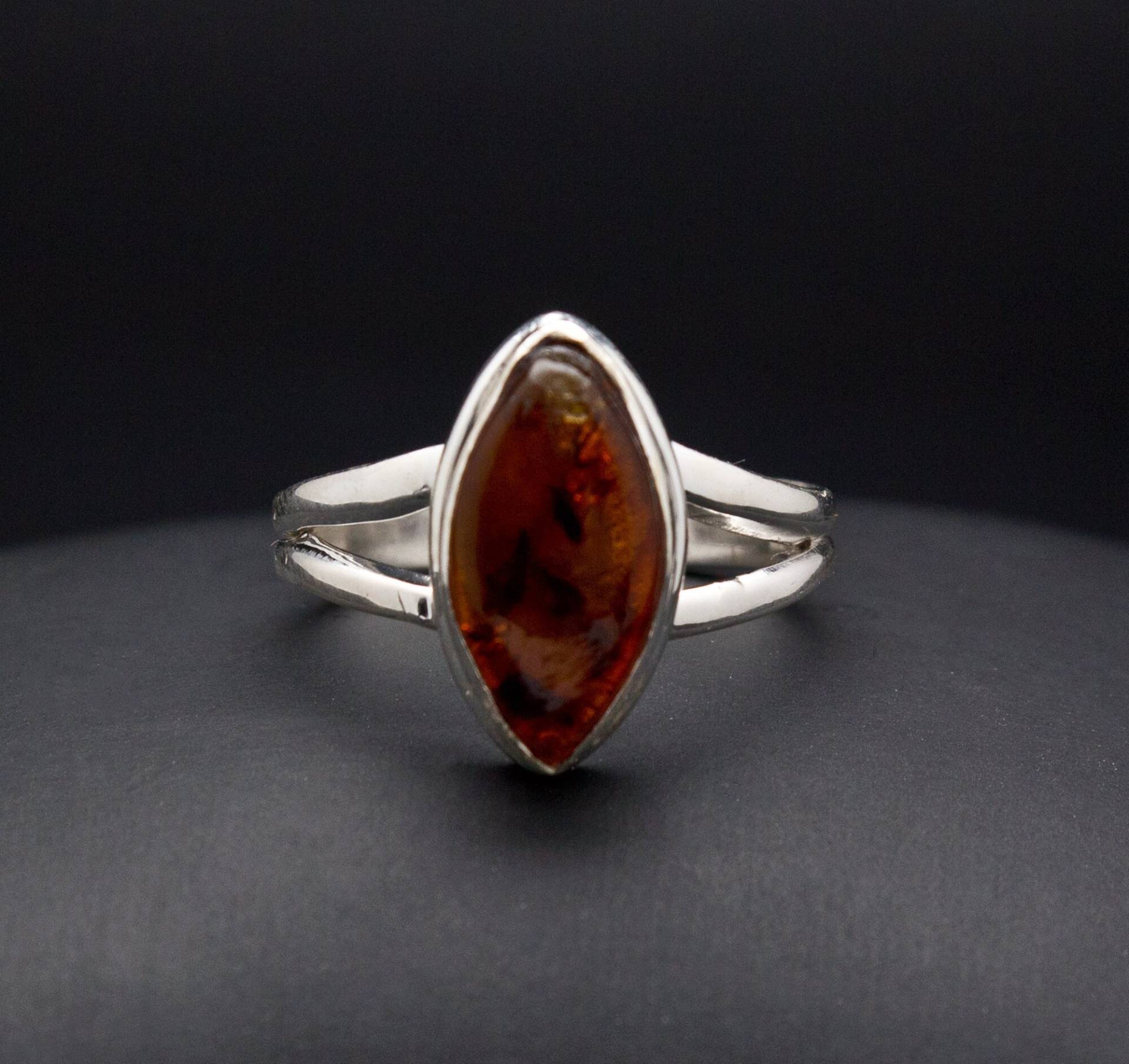 sterling Silber Bernstein Ring Gr. 7 sterling Silber Bernstein Ring Gr. 7 von OracleFineJewelry