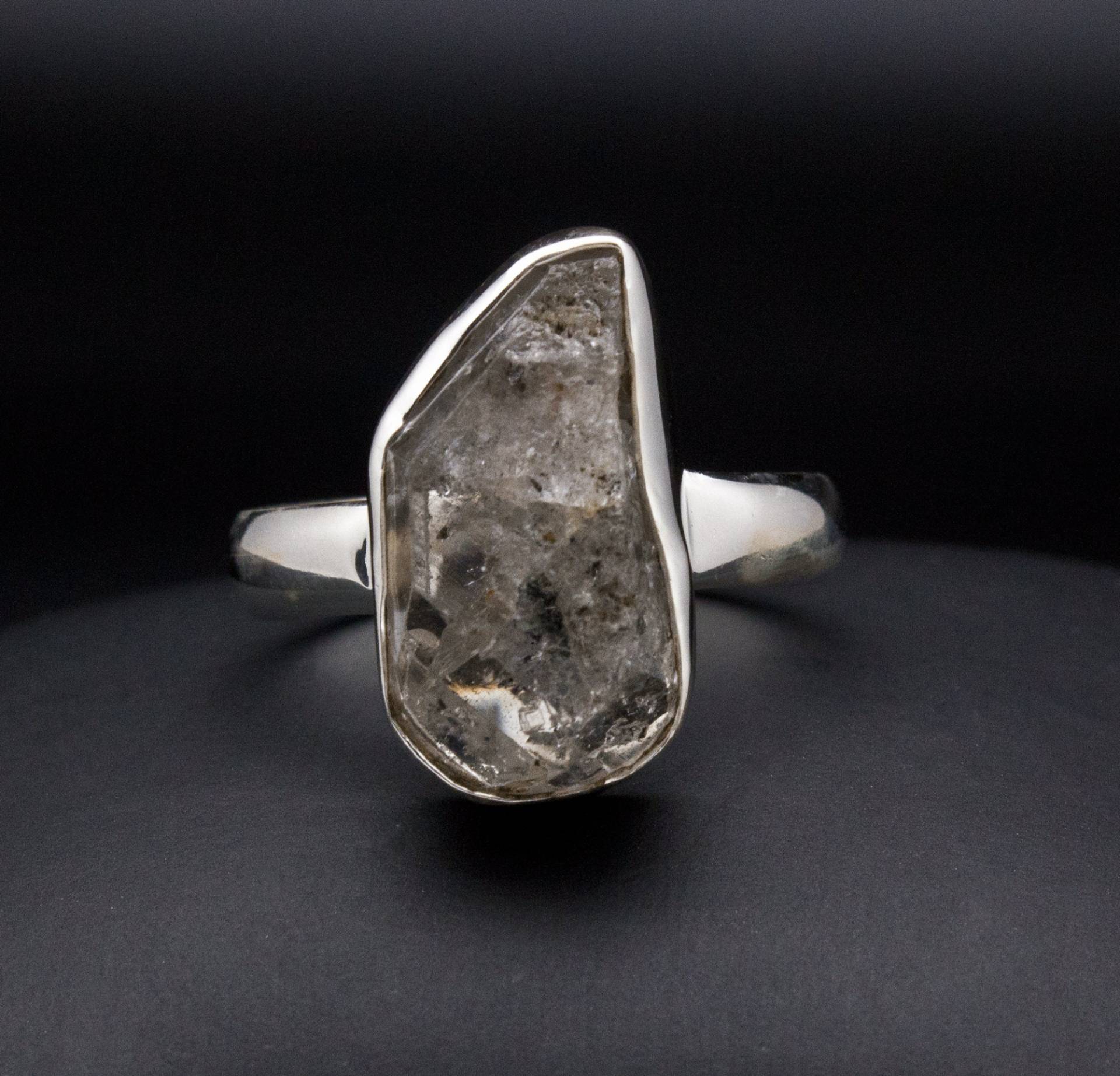 sterling Silber Herkimer Diamant Ring Gr. 10 von OracleFineJewelry