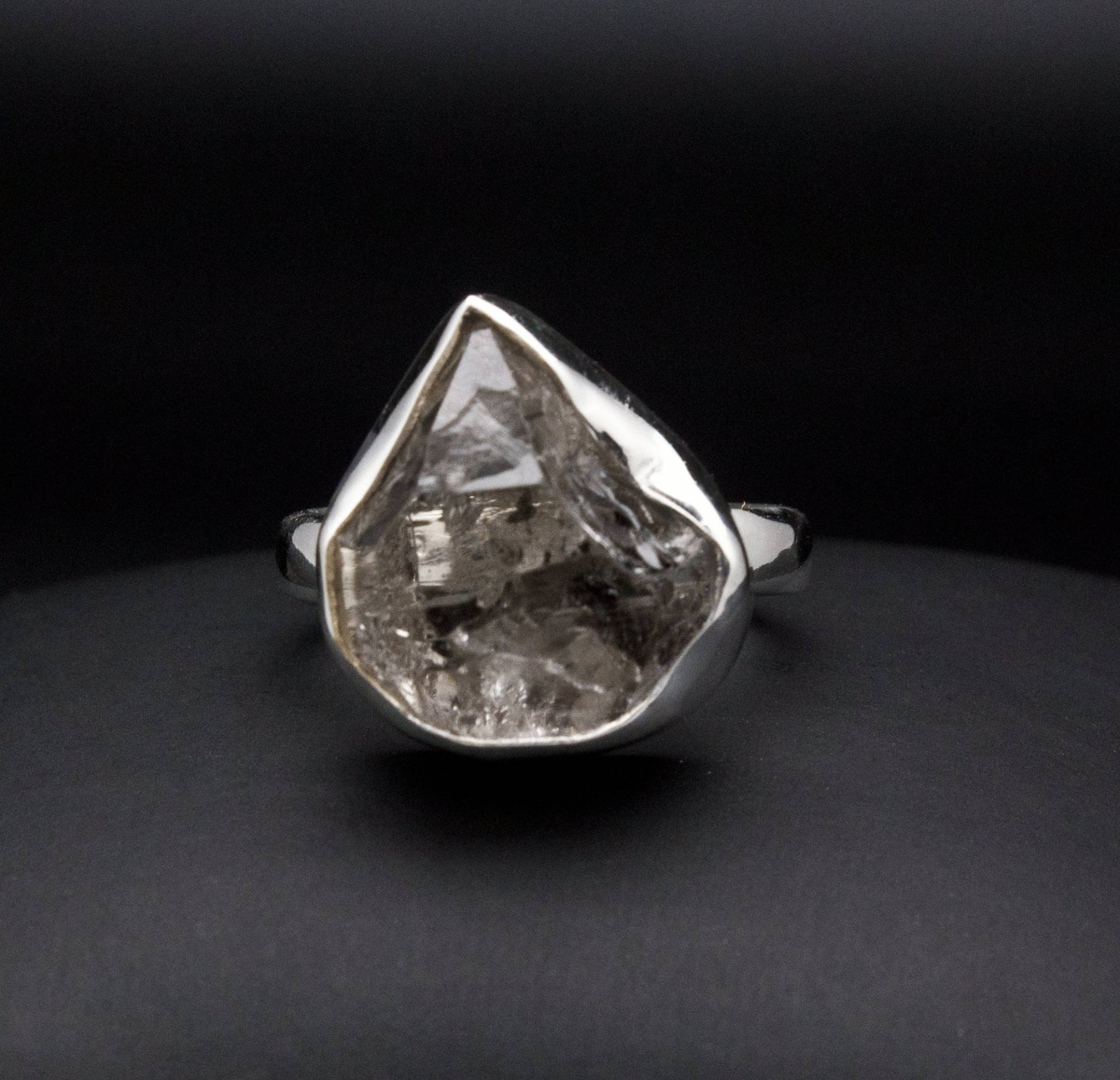 sterling Silber Herkimer Diamant Ring Gr. 7 von OracleFineJewelry