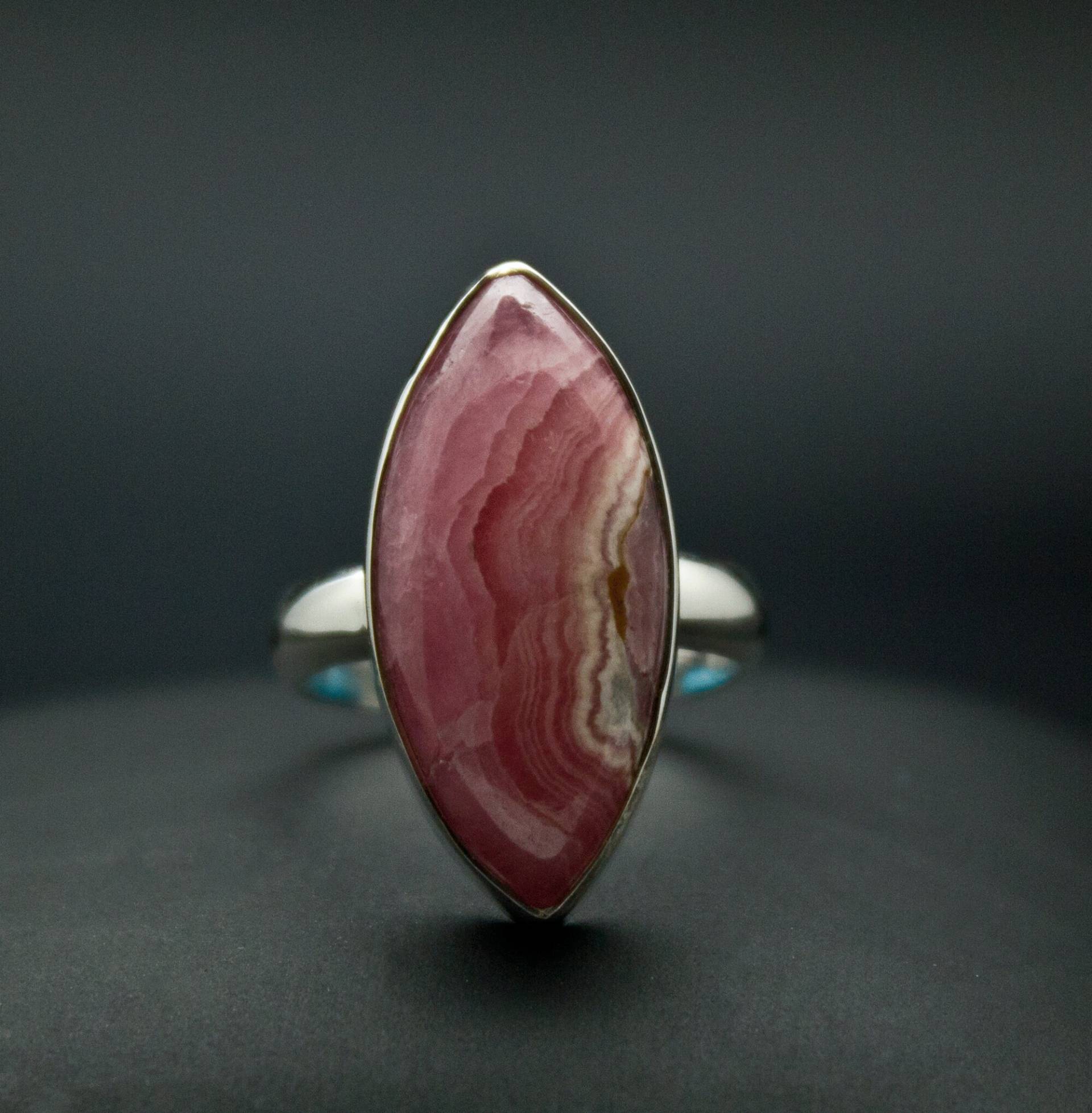 sterling Silber Rhodochrosit Ring Größe 6, 5 von OracleFineJewelry