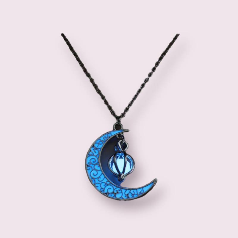 Mond Halskette Blau von Oracleoflumos