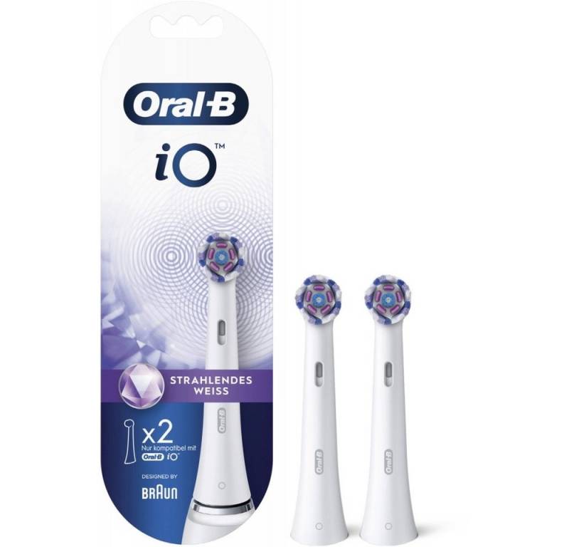 Oral-B Aufsteckbürste EB iO Radiant - Oral B Aufsteckbürsten - Ersatz - 2 Stück - weiß von Oral-B