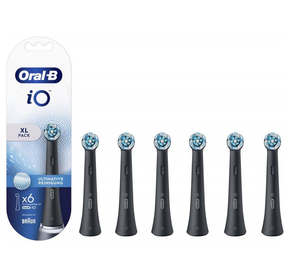 Oral-B Aufsteckbürsten EB iO Ultimative Reinigung 6er - Aufsteckbürste - black von Oral-B