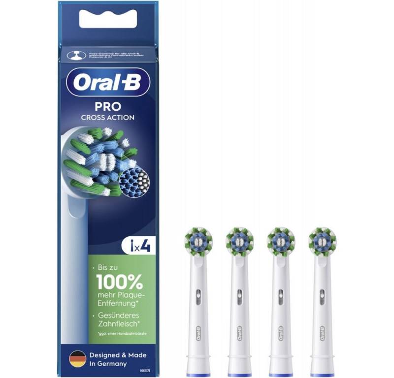 Oral-B Aufsteckbürsten Oral-B Aufsteckbürsten Pro CrossAction (4Stk) Zahnbürsten. von Oral-B
