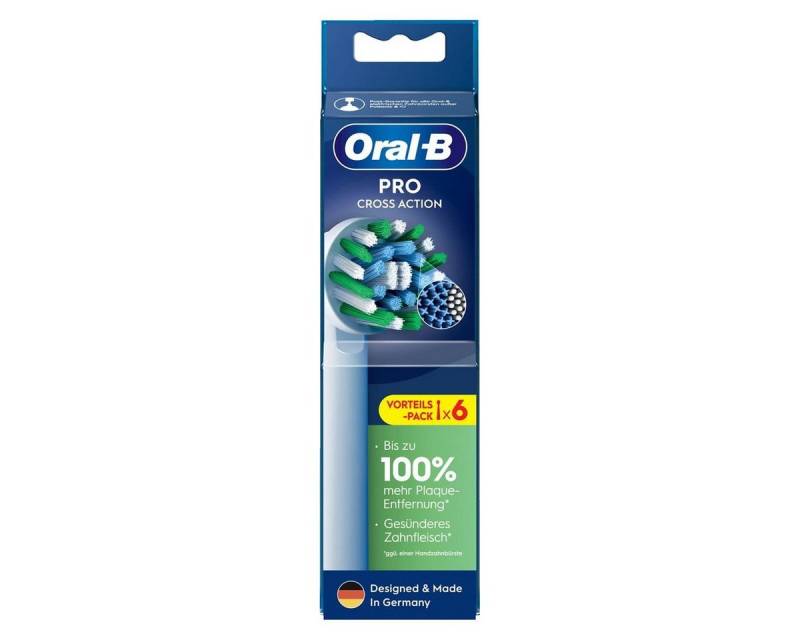 Oral-B Aufsteckbürsten Oral-B Pro Cross Action Ersatz-Bürstenköpfe 6stk. - Zahnbürste (1er Pa von Oral-B