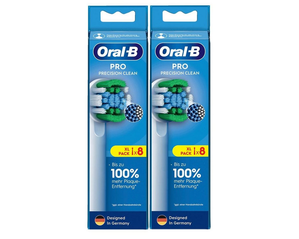 Oral-B Aufsteckbürsten Oral-B Pro Precision Clean Ersatz-Bürstenköpfe 8stk. - Zahnbürste (2er Oral-B Aufsteckbürsten Oral-B Pro Precision Clean Ersatz-Bürstenköpfe 8stk. - Zahnbürste (2er von Oral-B