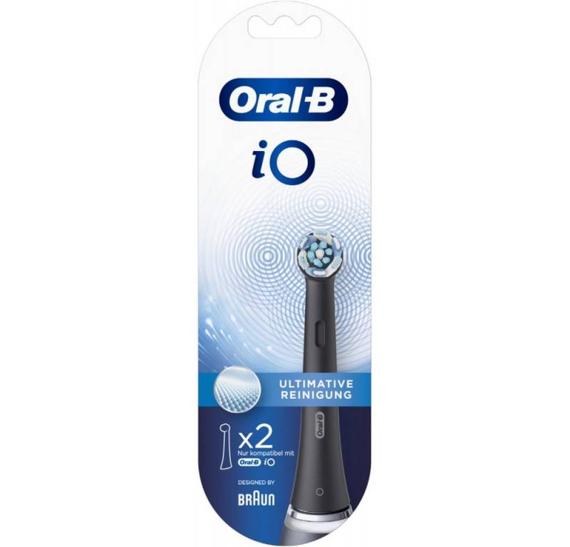 Oral-B Aufsteckbürsten Oral-B iO Aufsteckbürsten schwarz 2er Set für Reinigung. von Oral-B