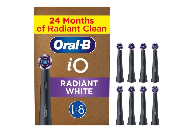 Oral-B Aufsteckbürsten Oral-B iO Strahlendes Weiss, fortschrittliche Plaque-Entfernung, Poliereinsätze zur Zahnaufhellung von Oral-B
