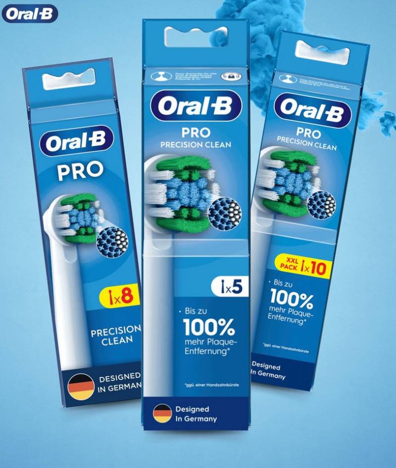 Oral-B Aufsteckbürsten Precision Clean Pro, 100% mehr Plaque Entfernung von Oral-B