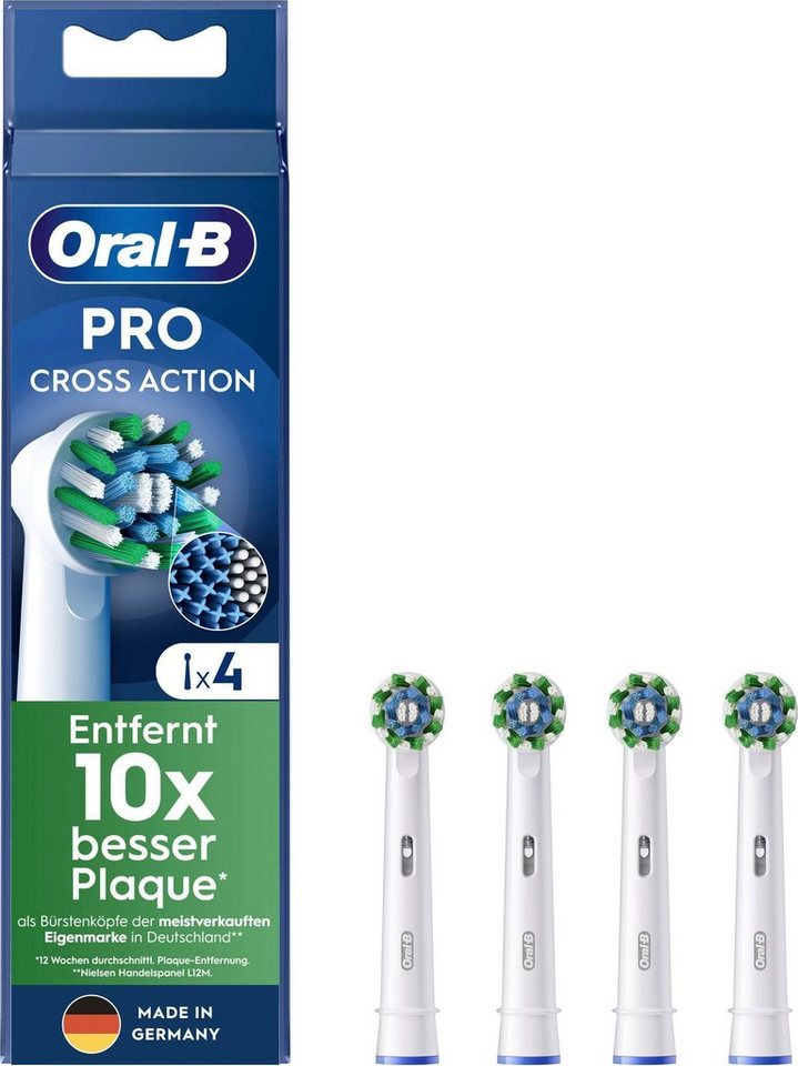 Oral-B Aufsteckbürsten Pro CrossAction, X-förmige Borsten von Oral-B