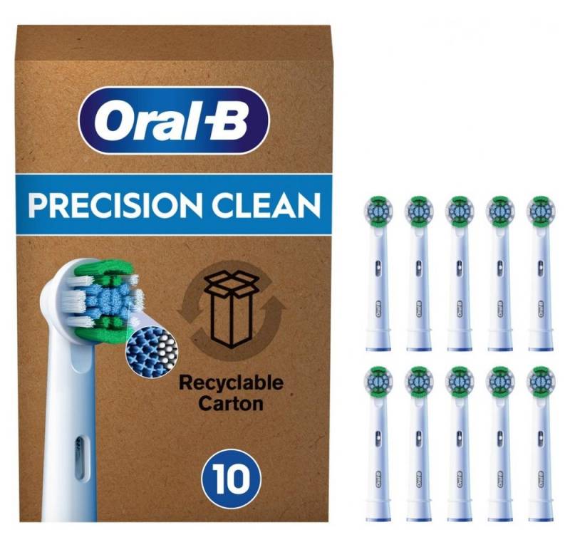 Oral-B Aufsteckbürsten Pro Precision Clean 10er - Aufsteckbürsten - weiß von Oral-B
