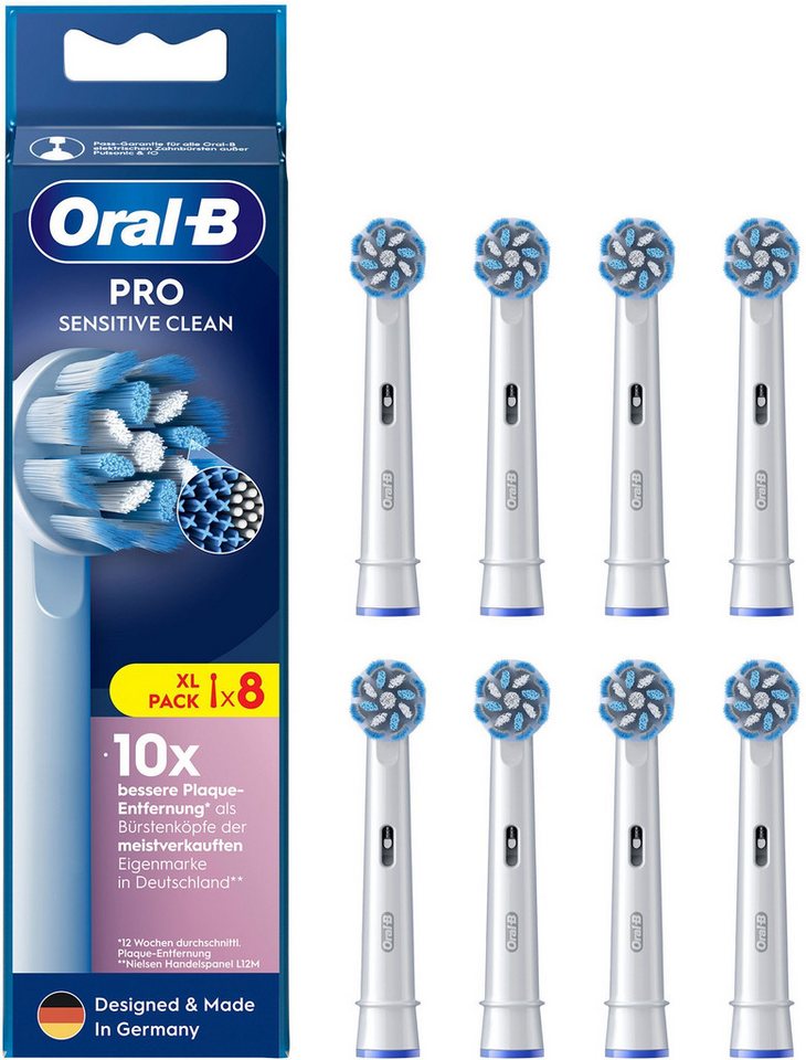 Oral-B Aufsteckbürsten Pro Sensitive Clean, X-förmige Borsten von Oral-B