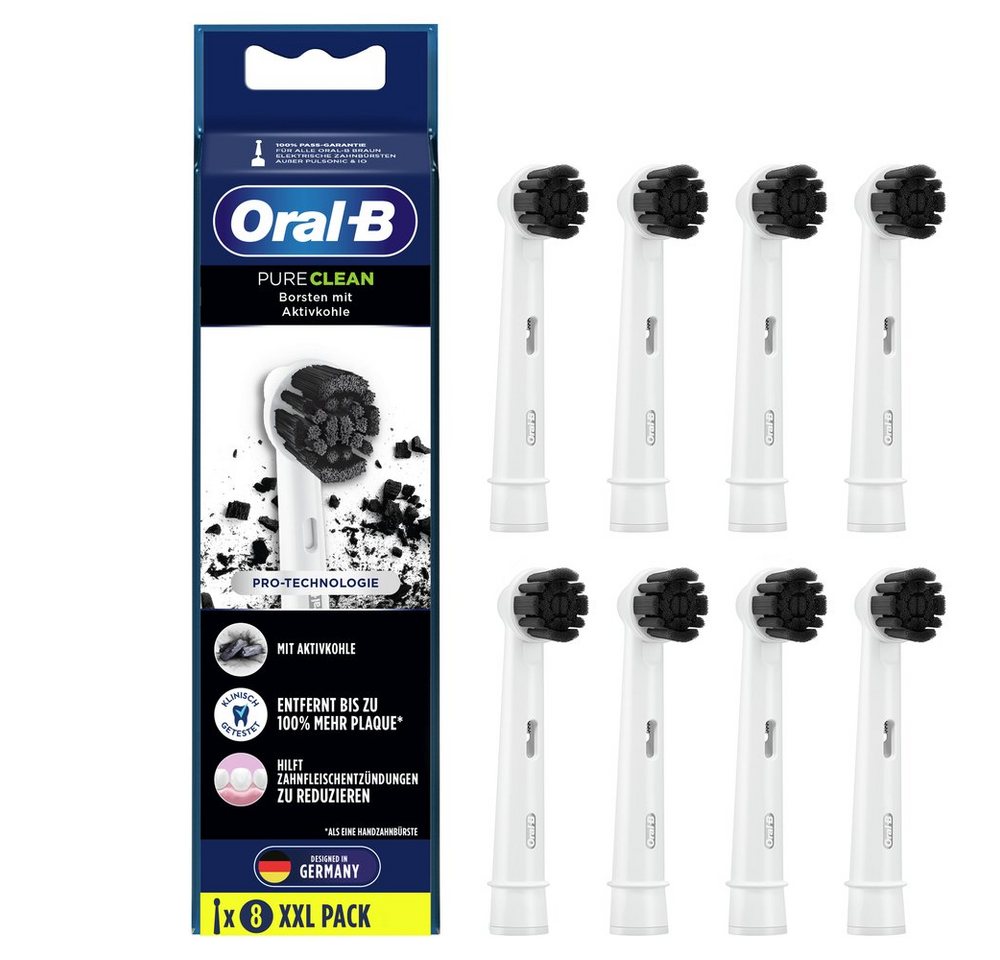 Oral-B Aufsteckbürsten Pure Clean mit Aktivkohle - 8er Pack - weiß Oral-B Aufsteckbürsten Pure Clean mit Aktivkohle - 8er Pack - weiß von Oral-B