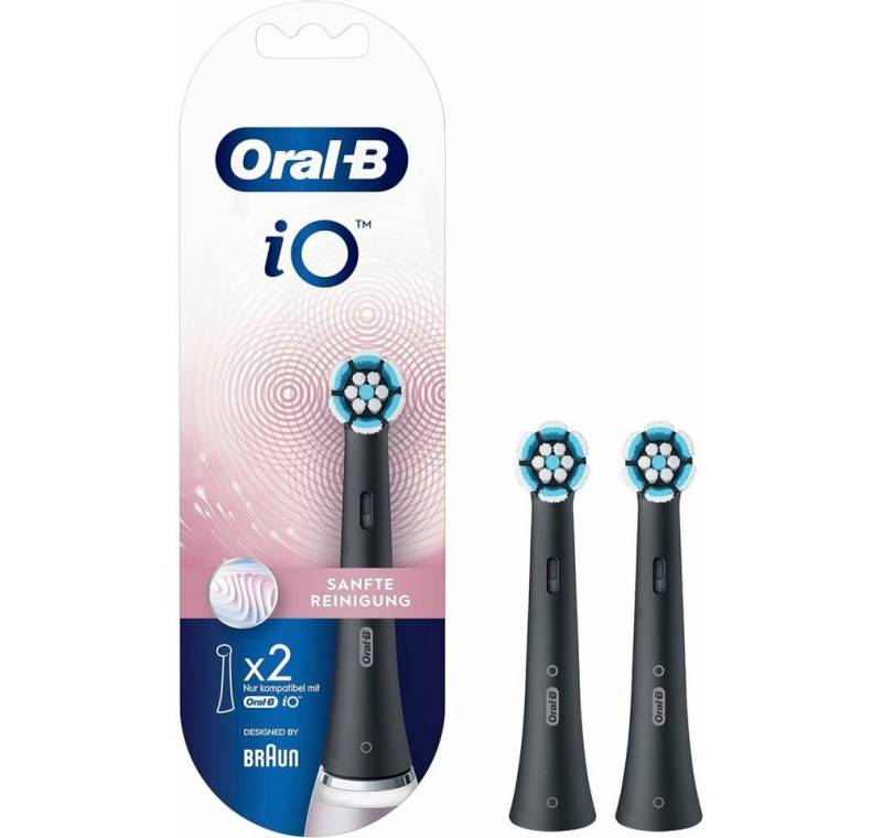 Oral-B Aufsteckbürsten iO Sanfte Reinigung 2er (schwarz) von Oral-B