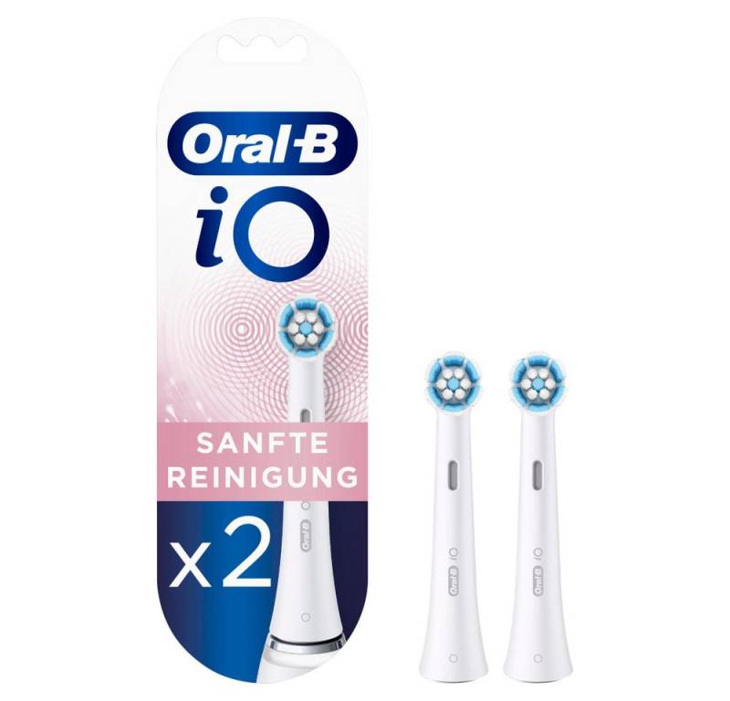 Oral-B Aufsteckbürsten iO Sanfte Reinigung Aufsteckbürsten, 2 Stück, weiß von Oral-B