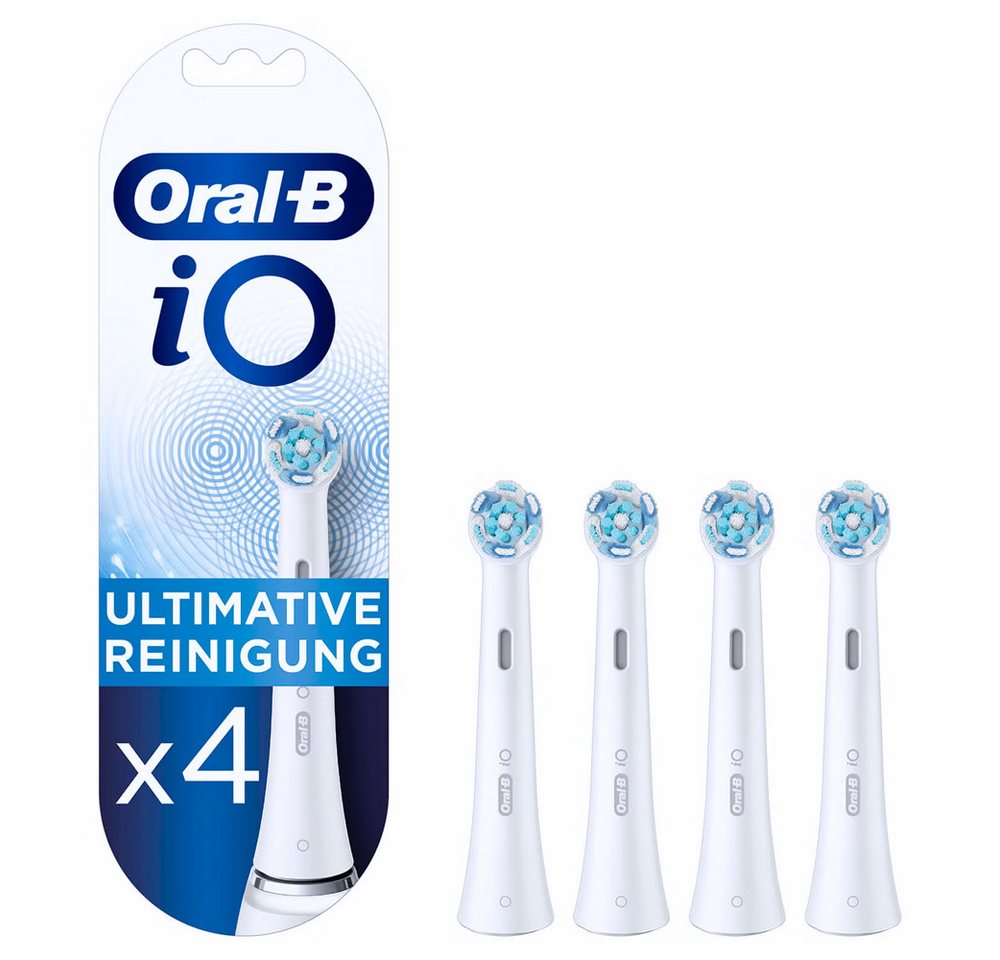 Oral-B Aufsteckbürsten iO Ultimative Reinigung weiß, 4er Pack, Revolutionäre Magnet-Technologie für 100% mehr Plaque-Entfernung Oral-B Aufsteckbürsten iO Ultimative Reinigung weiß, 4er Pack, Revolutionäre Magnet-Technologie für 100% mehr Plaque-Entfernung von Oral-B