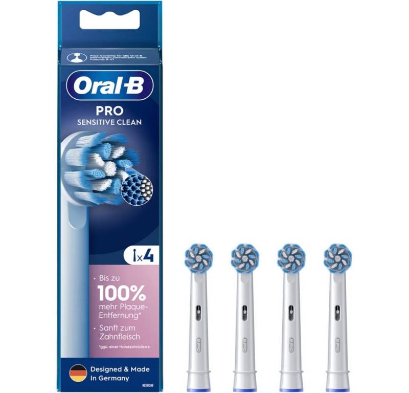 Oral-B Elektrische Zahnbürste Oral-B Aufsteckbürsten Pro Sens. Clean (4Stk) für Zahnreinigung., Designed & Made in Germany, Extra-weiche Borsten von Oral-B