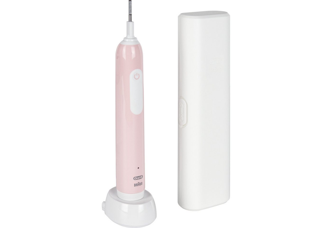 Oral-B Elektrische Zahnbürste Oral-B Pro 1 Cross Action Pink mit Reiseetui von Oral-B