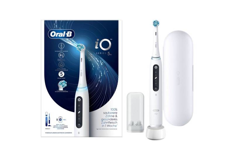 Oral-B Elektrische Zahnbürste iO 5 + Reiseetui - Quite White von Oral-B