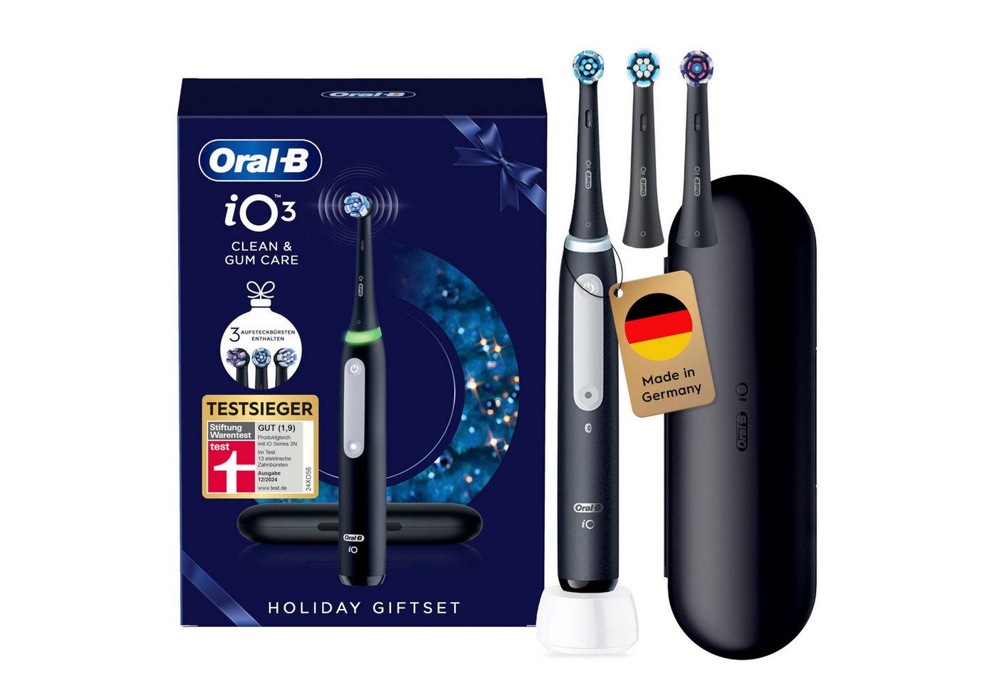 Oral-B Elektrische Zahnbürste iO Series 3 Matt Black Geschenk Edition von Oral-B
