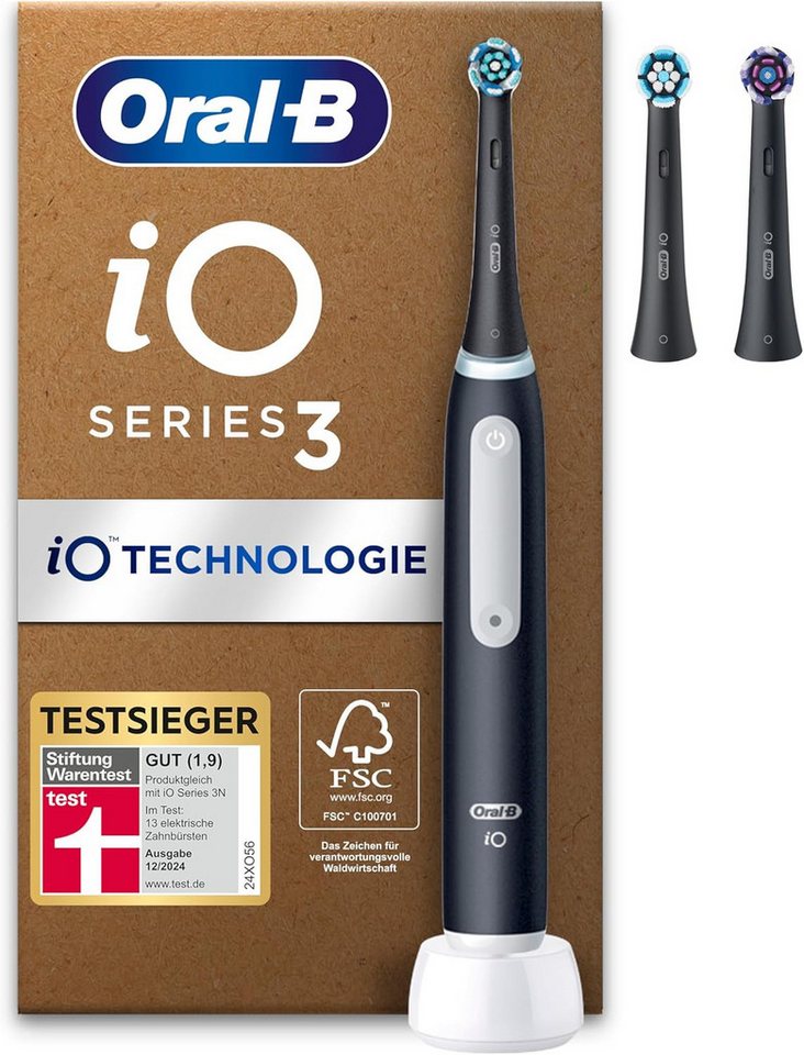 Oral-B Elektrische Zahnbürste iO Series 3 Plus Edition elektrische Zahnbürste Matt Schwarz von Oral-B