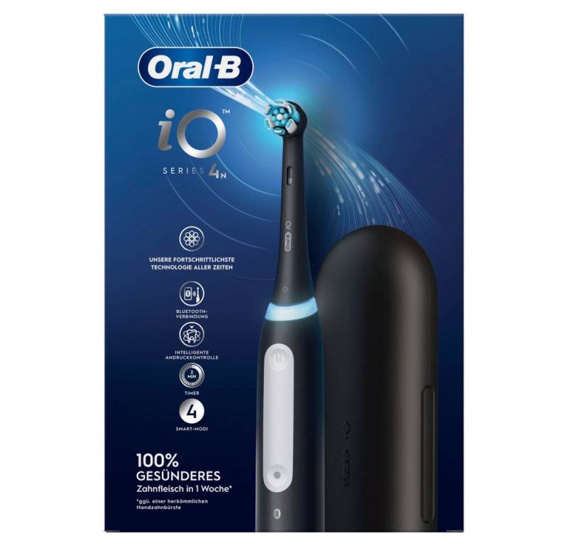 Oral-B Elektrische Zahnbürste iO Series 4 mit Reiseetui Matt Black Zahnbürste von Oral-B