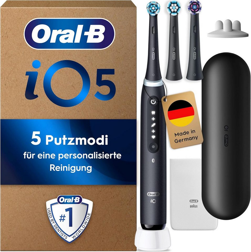 Oral-B Elektrische Zahnbürste iO Series 5 Plus Edition - PLUS 3 Aufsteckbürsten von Oral-B
