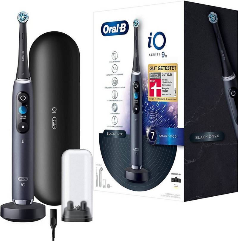 Oral-B Elektrische Zahnbürste iO Series 9 Black Onyx magnetisches io, Anzahl Modi: 7, bluetooth von Oral-B