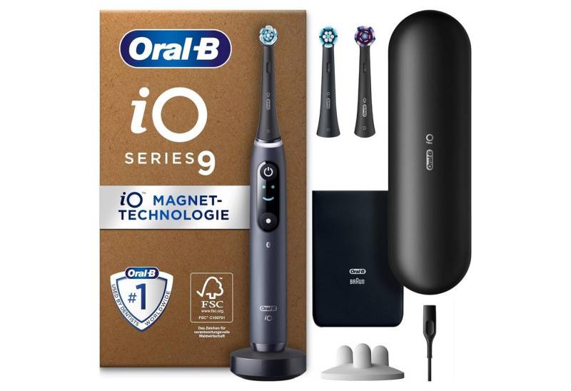 Oral-B Elektrische Zahnbürste iO Series 9 Plus Edition Elektrische Zahnbürste PLUS 3 Aufsteckbürsten von Oral-B