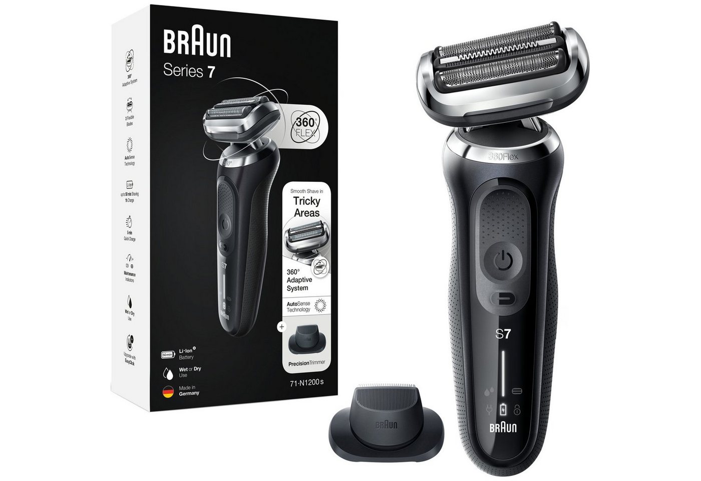 Oral-B Haar- und Bartschneider Braun Series 7 71-N1200s, Rasierer von Oral-B
