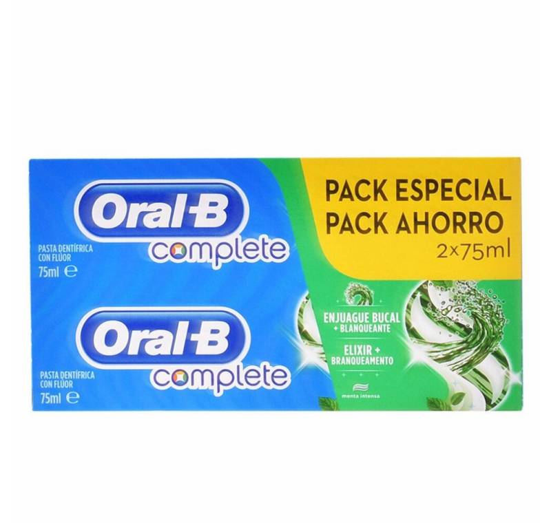 Oral-B Zahnpasta COMPLETE DENTIFRICO ENJUAGE + BLANQUEANTE LOTE 2 x 75ml von Oral-B