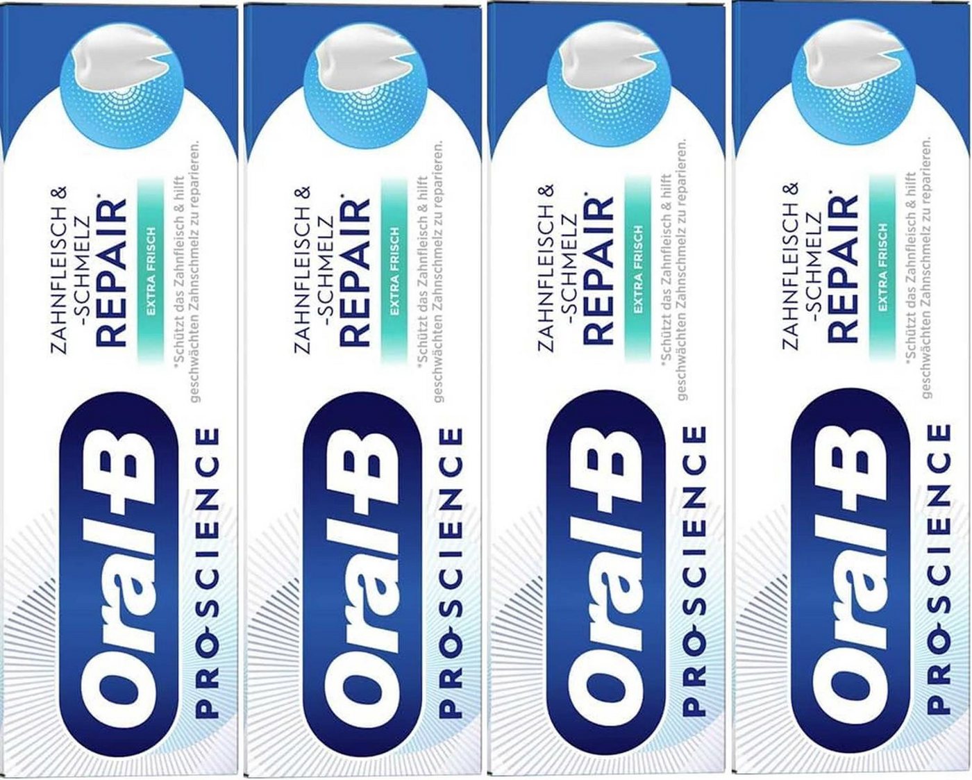 Oral-B Zahnpasta Oral-B Pro-Science Zahnfleisch & -schmelz Repair Extra Frisch, (4-St) von Oral-B