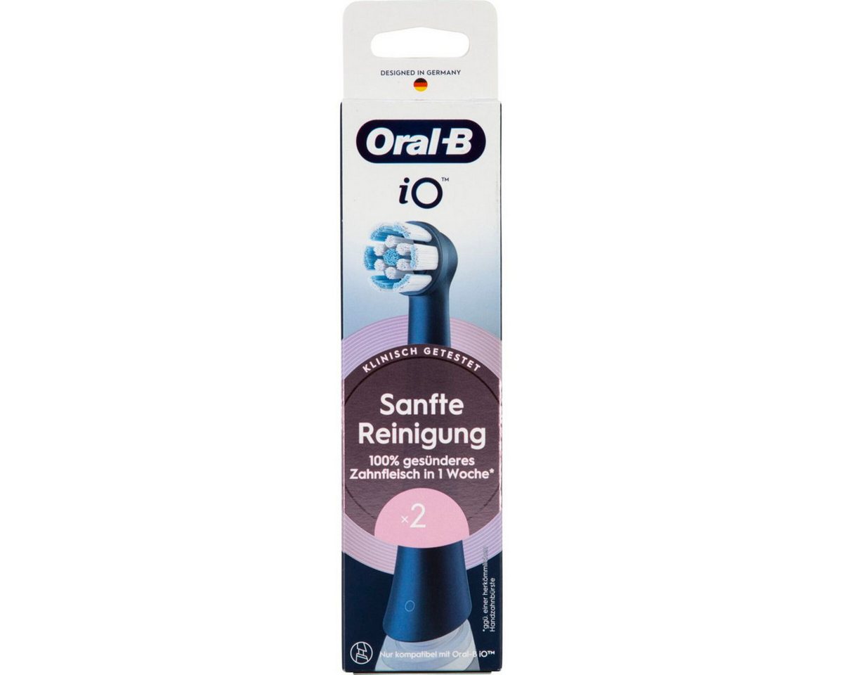 Oral-B Zahnpflege-Set iO Aufsteckbürsten Sanfte Reinigung 2er von Oral-B