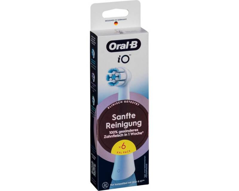 Oral-B Zahnpflege-Set iO Aufsteckbürsten Sanfte Reinigung 6er von Oral-B