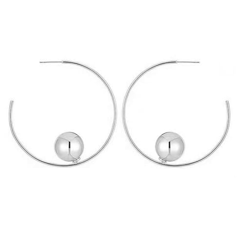 OralGos Auffällige Gold-/Silber-Ohrringe, modische Ohrringe, Zubehör, große Ohrringe für Modebegeisterte, Metall von OralGos