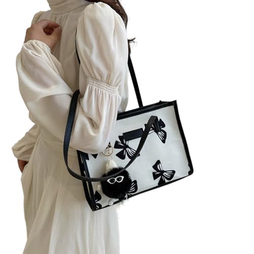 OralGos Damen-Handtaschen, koreanischer Stil, Unterarmtasche, PU-Leder, Schultertasche, All-Matching-Einkaufstasche, große Kapazität von OralGos