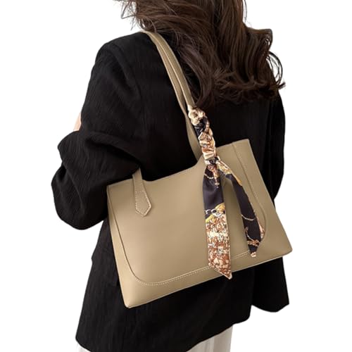 OralGos Große Kapazität Handtasche für Frauen Mädchen PU Leder Casual Tasche Mode Schultertasche Student Schultasche Shopping Dating Tasche von OralGos