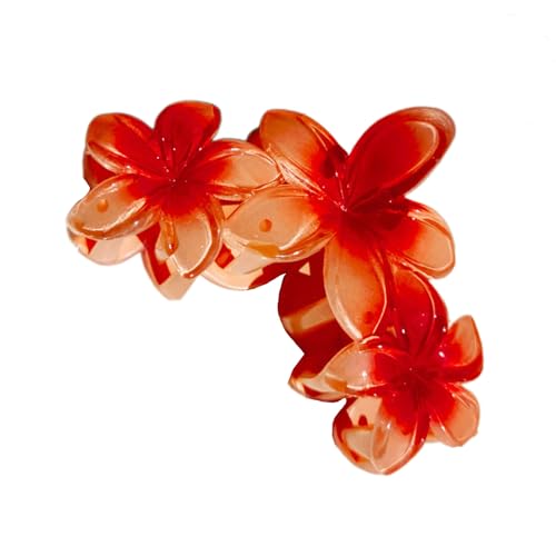 OralGos Haarspangen aus weichem Acryl, zarte Blumen-Haarspangen, kleines Haar-Accessoire, Kunststoff-Haarklammer für Mädchen von OralGos