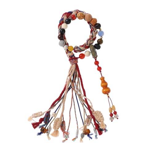 OralGos Handgefertigtes tibetisches Perlenarmband, einzigartiger ethnischer Stil, traditionelles handgefertigtes ethnisches Armband, Schmuck für Damen und Herren von OralGos