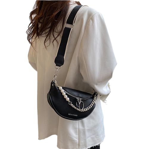 OralGos Koreanischer Stil Crossbody Tasche für Frauen Kette Messenger Bag Kleine Handytasche und Geldbörse PU Leder Umhängetasche von OralGos