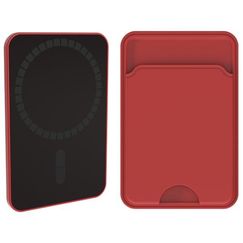 OralGos Leichte Silikon-Kartenhülle, magnetische Brieftasche, Kartenhalter für Handy, starke Magnete, modische Kartentaschen von OralGos