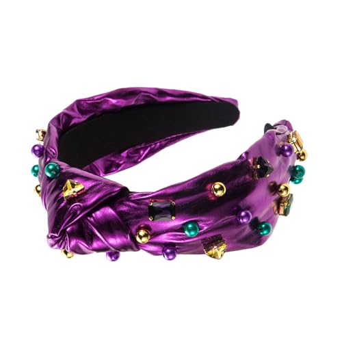 OralGos Luxuriöses Perlenhaarband, vielseitiges Stirnband, handgefertigt, Festival-Haar-Accessoire, hohe Krone, Kopfschmuck für Damen und Mädchen von OralGos